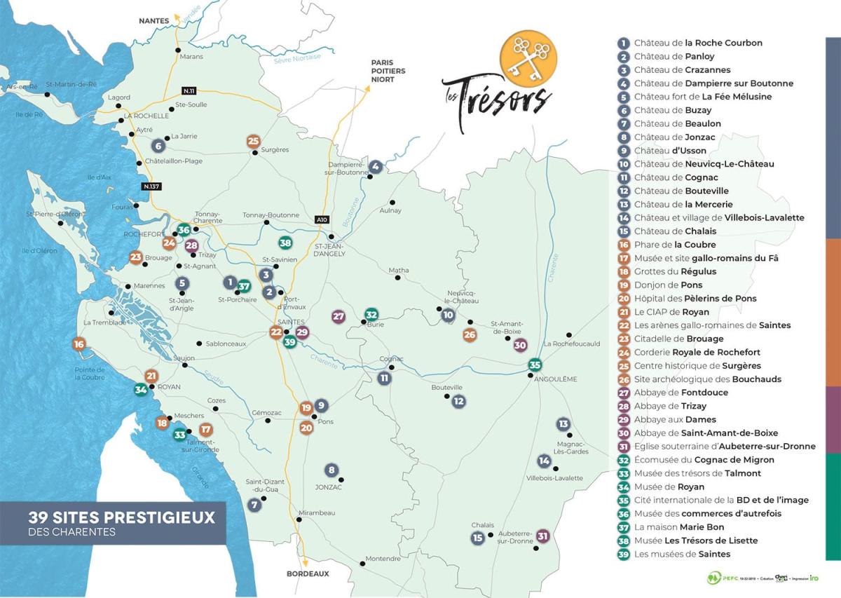 Carte de la Saintonge